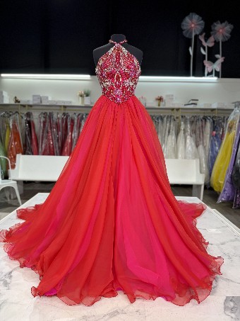 Sherri Hill 67807 #0 default red/bright fuchsia/ab thumbnail