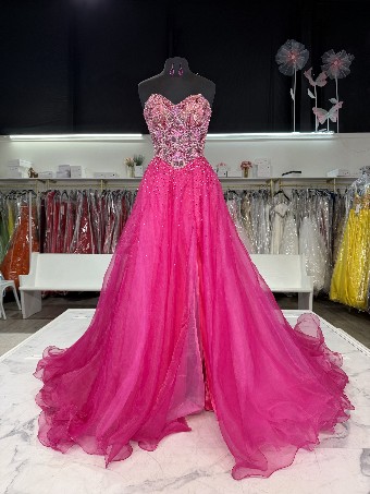 Jovani 53125 #0 default Royal Dark Pink Silver/Off White thumbnail