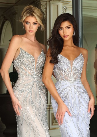 Jovani 53904 #0 default Silver/Nude thumbnail