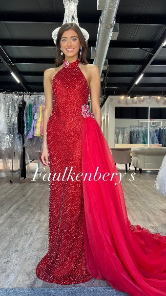 Sherri Hill 67093 #2 red/red/nude thumbnail
