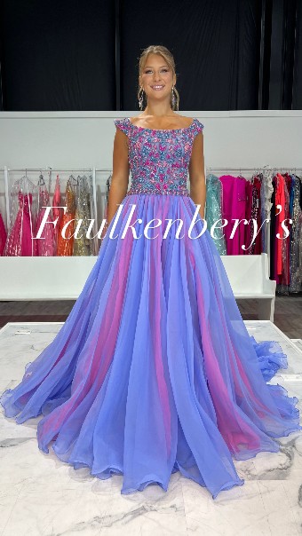 Sherri Hill 67041 #0 default Periwinkle/Bright Pink thumbnail