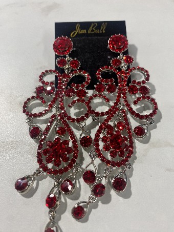 Jim Ball Designs charlotte #4 Silver/Red thumbnail