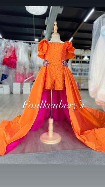 Sherri Hill k67079 #0 default Dreamsicle/Bright fuchsia thumbnail